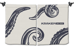 Kraken Established 2020 Dice Bag - Inked Gaming - KB - Mockup - SolidTan