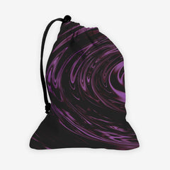 Liquid Metal Whirlpool Dice Bag - Inked Gaming - EG - Mockup - Purple 