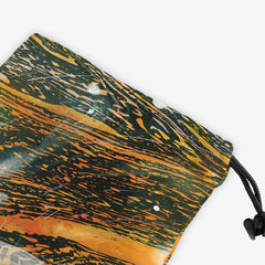 Marble Whirlpool Dice Bag - Inked Gaming - KB - Corner