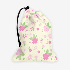 Picnic With Flowers Dice Bag - Inked Gaming - HD - Mockup - Cherry 