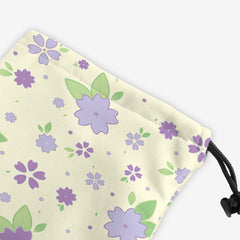 Picnic With Flowers Dice Bag - Inked Gaming - HD - Corner - Lavender