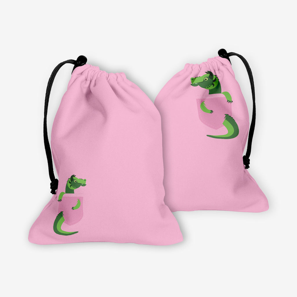 Pocket Dragons Dice Bag - Inked Gaming - HD - Mockup - Pink - FB
