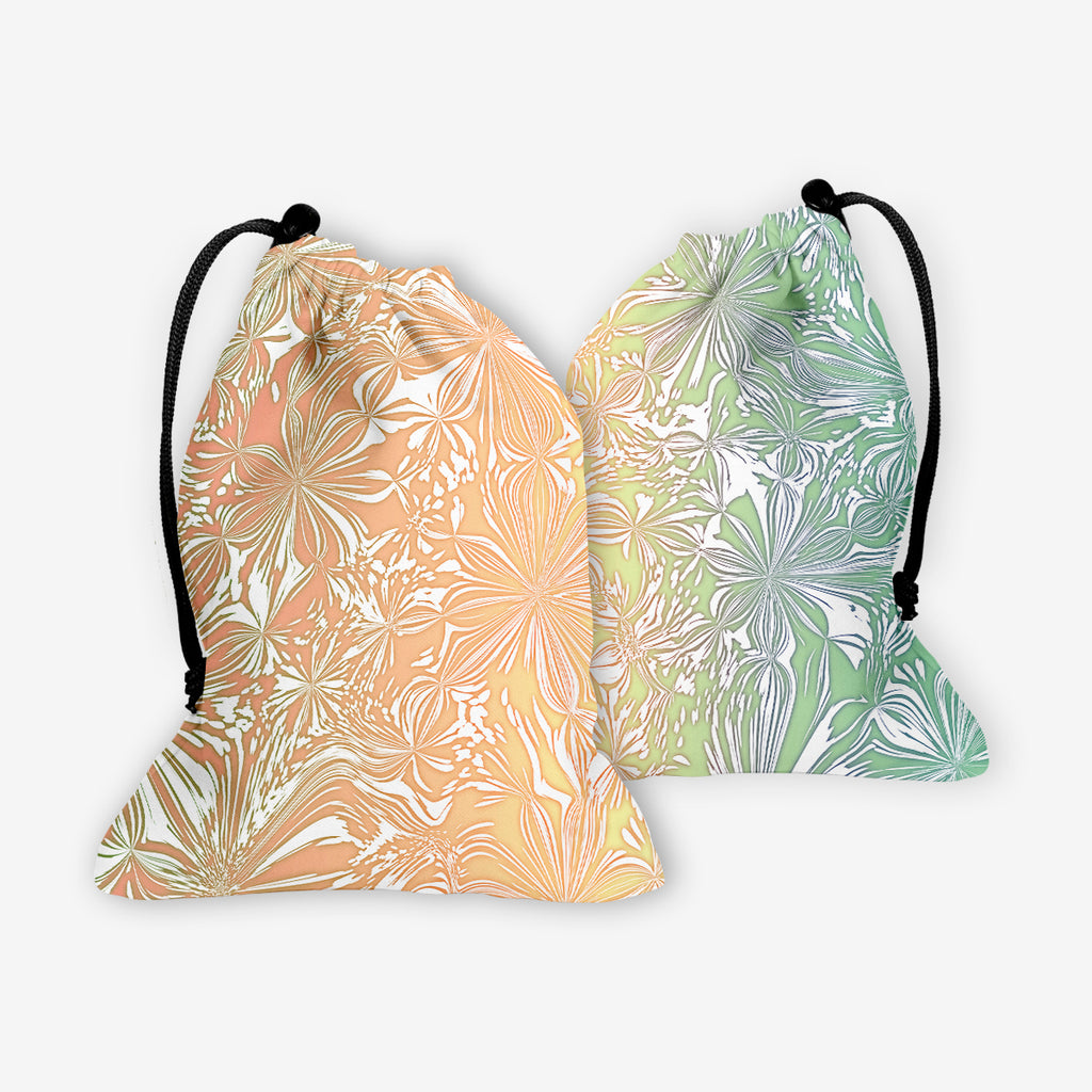 Rainbow Flowers Dice Bag