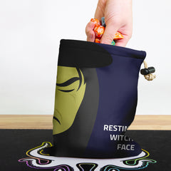 Resting Witch Face Dice Bag