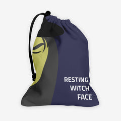 Resting Witch Face Dice Bag