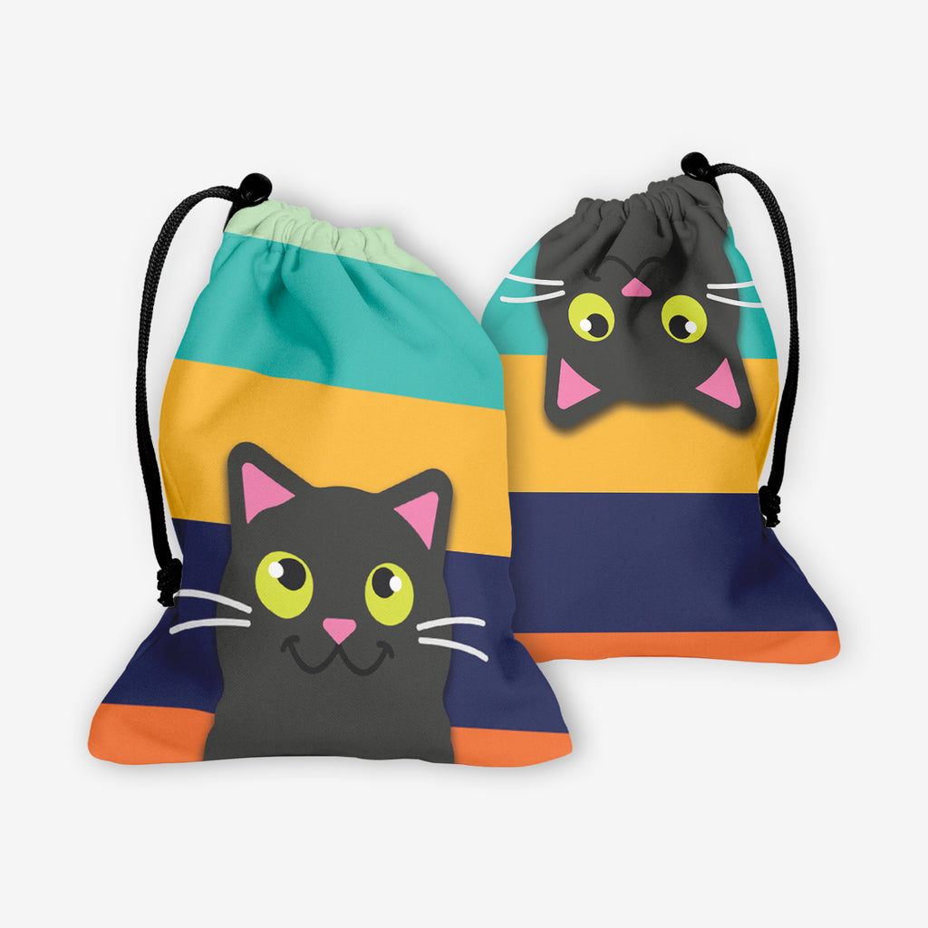 Retro Purr Dice Bag - Inked Gaming - EG - Mockup - Fb