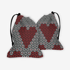 Roll For Love Dice Bag - Inked Gaming - HD - Mockup - Black - F