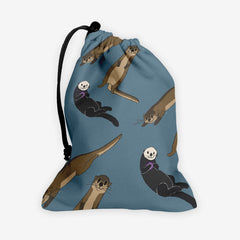 Salted Caramel Otters Dice Bag - Inked Gaming - EG - Mockup - Denim