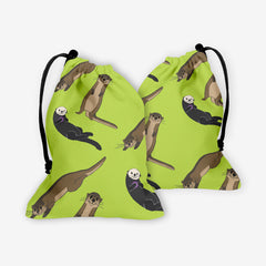 Salted Caramel Otters Dice Bag - Inked Gaming - EG - Mockup - Green - FB