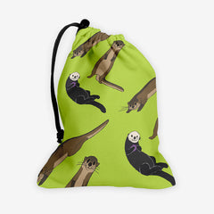 Salted Caramel Otters Dice Bag - Inked Gaming - EG - Mockup - Green