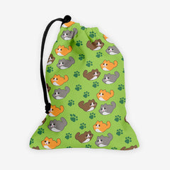 Smol Kitters Dice Bag - Inked Gaming - EG - Mockup - Green