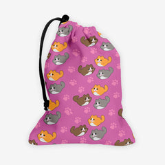 Smol Kitters Dice Bag - Inked Gaming - EG - Mockup - Pink