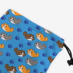 Smol Kitters Dice Bag - Inked Gaming - EG - Corner - Blue