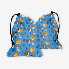 Smol Kitters Dice Bag - Inked Gaming - EG - Mockup - Blue - FB