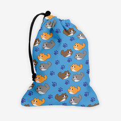 Smol Kitters Dice Bag - Inked Gaming - EG - Mockup - Blue
