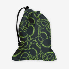 Take Me Out To The Ball Game Dice Bag - Inked Gaming - HD - Mockup - Green 