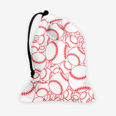Take Me Out To The Ball Game Dice Bag - Inked Gaming - HD - Mockup - Red