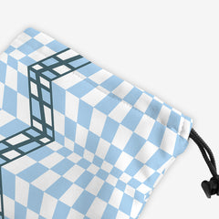 Wacky Checkers Dice Bag - Inked Gaming - HD - Corner - Blue