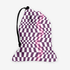 Wacky Checkers Dice Bag - Inked Gaming - HD - Mockup - Purple