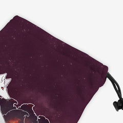 Galaxy Kitsune Dice Bag - InvertSilhouette - Corner