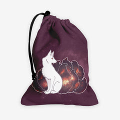 Galaxy Kitsune Dice Bag - InvertSilhouette - Mockup