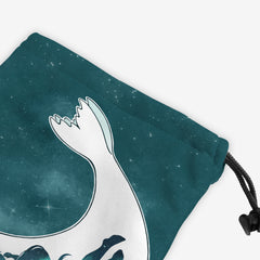 Galaxy Selkie Dice Bag - InvertSilhouette - Corner