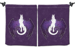 Galaxy Wyvern Dice Bag - InvertSilhouette - Mockup