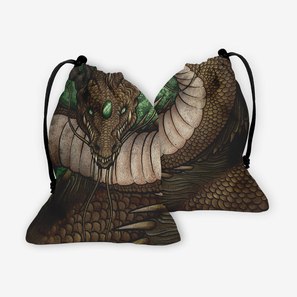 Horned Serpent Dice Bag
