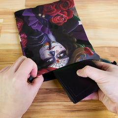 Sugar Skull Rose Garden Dice Bag