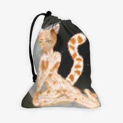 Anime Feline Of The Moon Dice Bag - Katiria Cortes - Mockup - 2