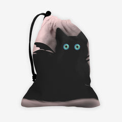 Demon Black Cat Dice Bag - Katiria Cortes - Mockup