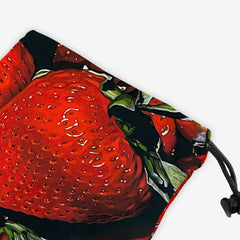 Summer Strawberries Dice Bag - Kim Testone - Corner