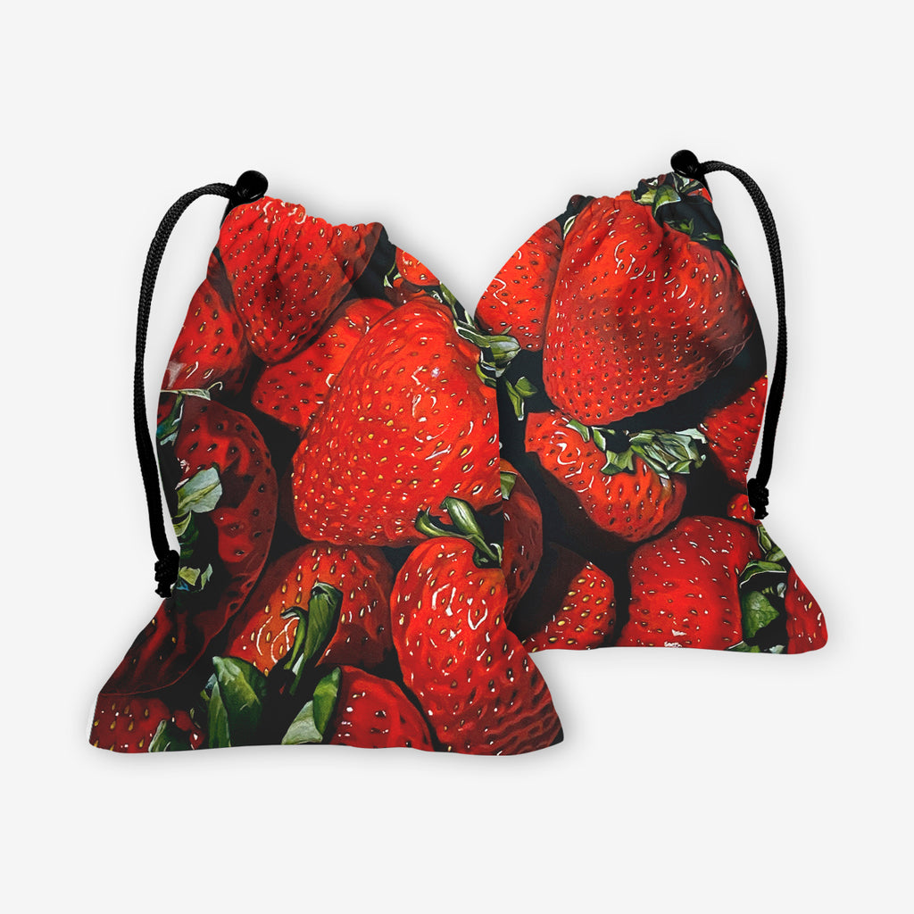 Summer Strawberries Dice Bag - Kim Testone - Mockup - F