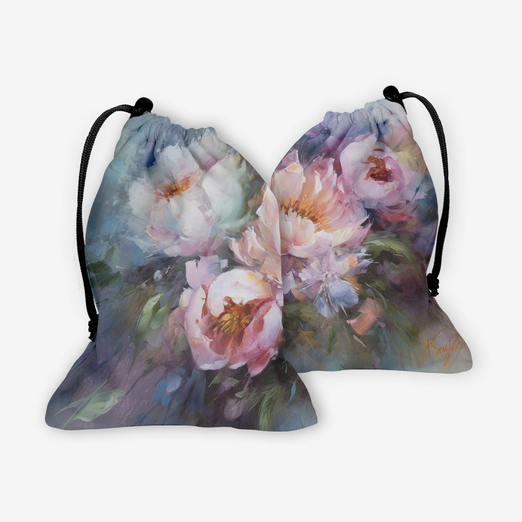 Floral Oil Painting Dice Bag