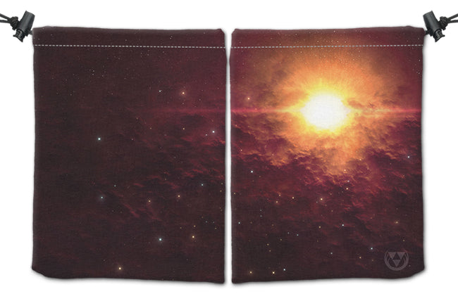 Cosmic Sunset Dice Bag - Martin Kaye - Mockup