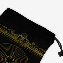 Labyrinth Dice Bag - Mythic Mats - Corner - Black