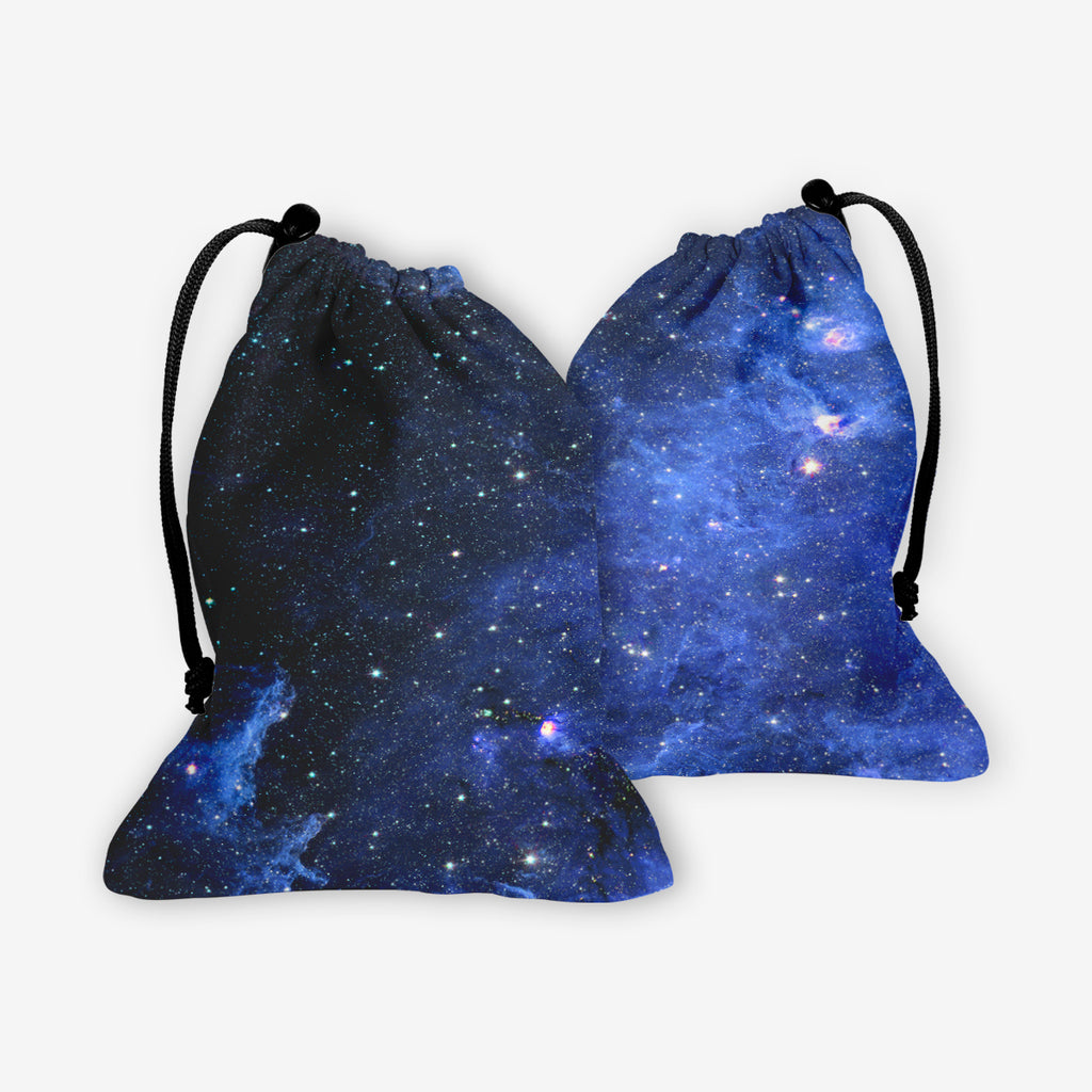 Blue Nebula Dice Bag - Paul Terry - Mockup - F