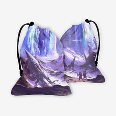 Unexplored Ice Mountain Dice Bag