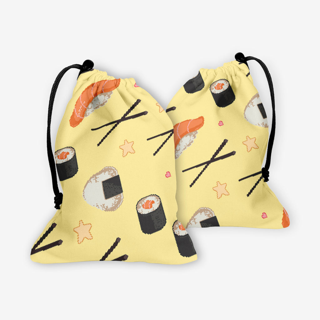 Pixel Sushi Dice Bag - Rakkou Art - Mockup - FB