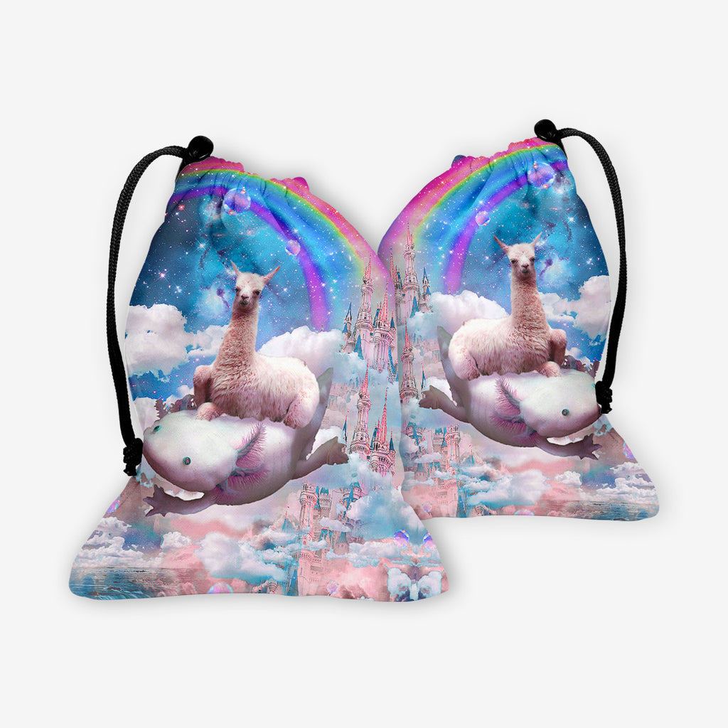 Llama Axolotl Adventure Dice Bag