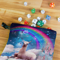 Llama Axolotl Adventure Dice Bag