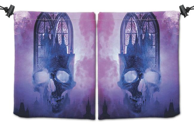 Skull Castle Dice Bag - Sinthetic Sanity - Mockup