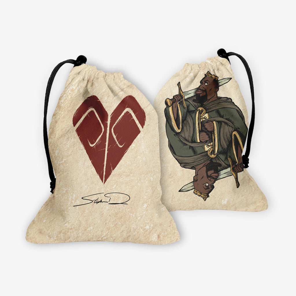 Human King Of Hearts Dice Bag