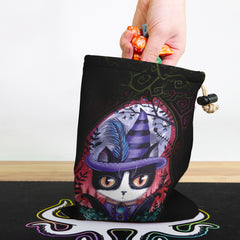 Dapper Witch Cat Dice Bag