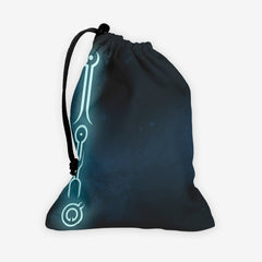 Blue Walker Runes Dice Bag