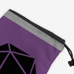 Minimalist Dicebag Dice Bag - TheMagicManSam - Corner - Purple