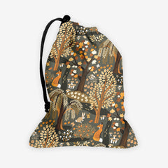 Alice's Woodland Wonderland Dice Bag - TigaTiga - Mockup - Brown