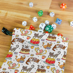 Cats and Confectionary Dice Bag