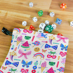 Happy Place Hair Clips Dice Bag