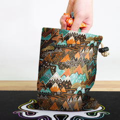 Maximalist Mountain Maze Dice Bag